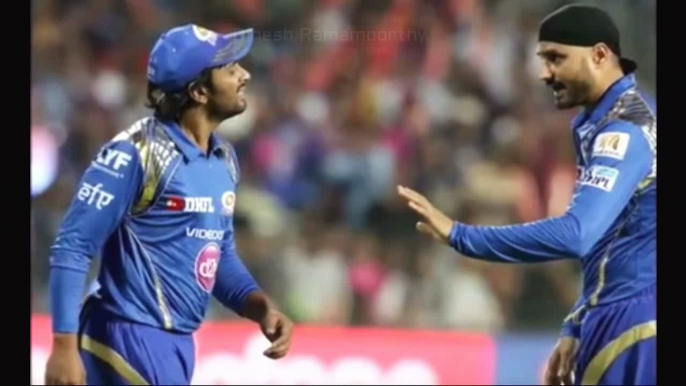 Fight Between Harbhajan And Rayudu - MI Vs RPS - Highlights - IPL T20 2016 - Match 29 Images - live