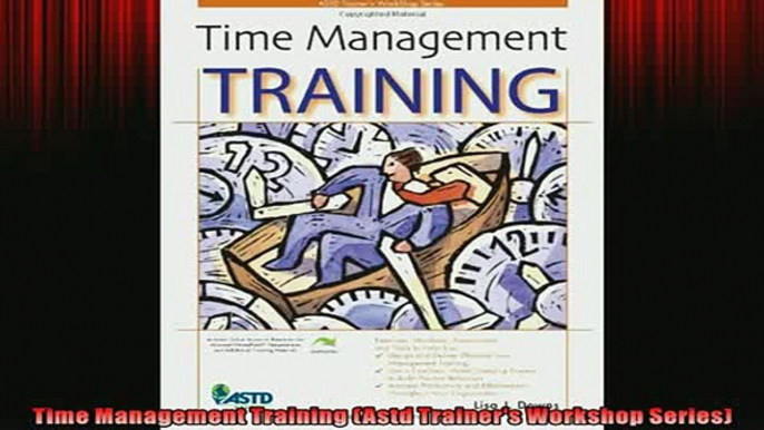 READ book  Time Management Training Astd Trainers Workshop Series  FREE BOOOK ONLINE