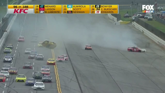 Big One #1 Buescher Flips 2016 Nascar Sprint Cup Talladega