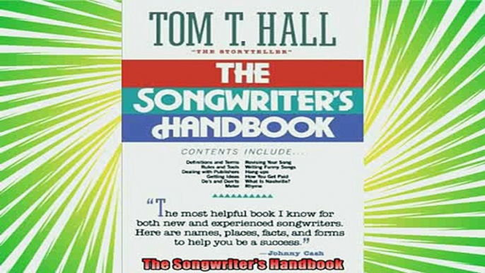 free pdf   The Songwriters Handbook