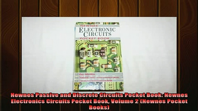 READ book  Newnes Passive and Discrete Circuits Pocket Book Newnes Electronics Circuits Pocket Book Full Free