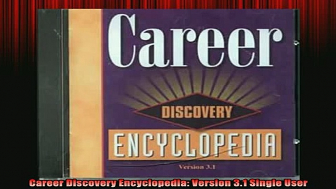 READ book  Career Discovery Encyclopedia Version 31 Single User Full Free