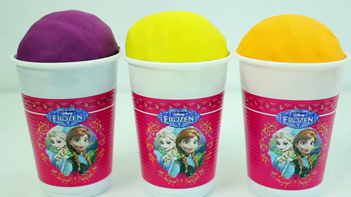 Play-Doh Ice Cream Frozen Disney Cups & Surprise Eggs