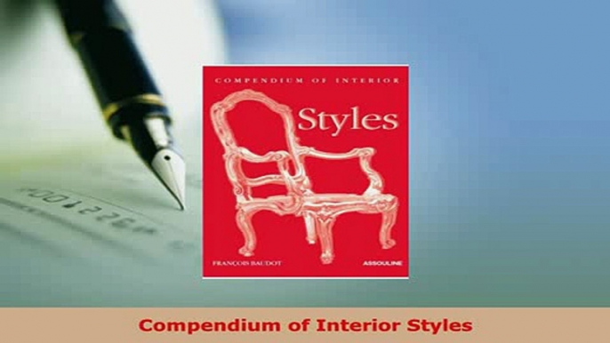 PDF  Compendium of Interior Styles Ebook