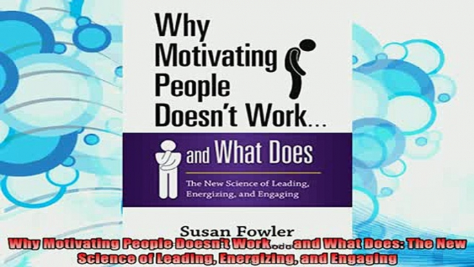 read here  Why Motivating People Doesnt Work    and What Does The New Science of Leading