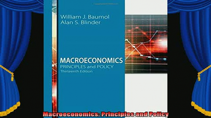 best book  Macroeconomics Principles and Policy