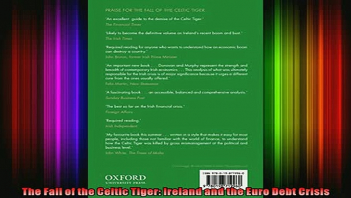 FAVORIT BOOK   The Fall of the Celtic Tiger Ireland and the Euro Debt Crisis  FREE BOOOK ONLINE