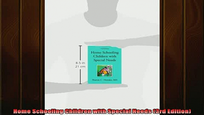 READ book  Home Schooling Children with Special Needs 3rd Edition Full EBook