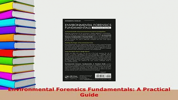 PDF  Environmental Forensics Fundamentals A Practical Guide  EBook