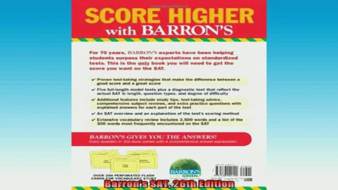 READ book  Barrons SAT 26th Edition Full Free