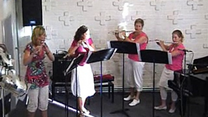 2009-06-24 dwarsfluitensemble, 3 delen uit Carmen van Bizet