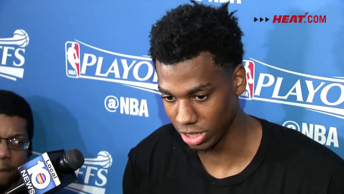 Hassan Whiteside Interview at Practice Miami Heat vs Toronto Raptors 2016 NBA Playoffs