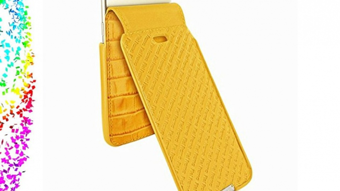 Piel Frama iMagnum Etui pour iPhone 6 Effet Crocodile Jaune