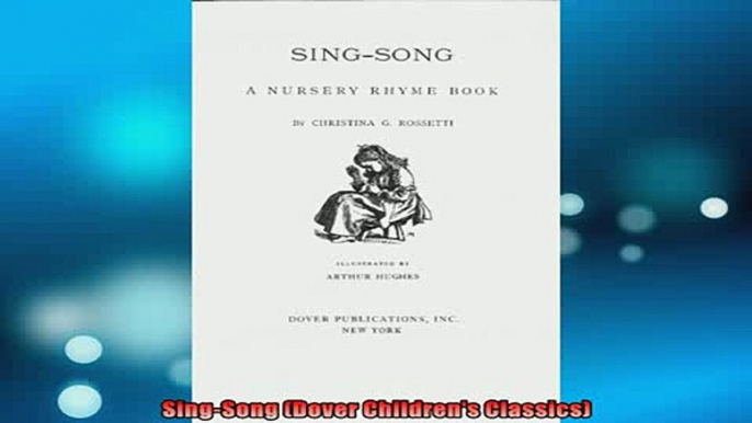 READ PDF DOWNLOAD   SingSong Dover Childrens Classics  FREE BOOOK ONLINE