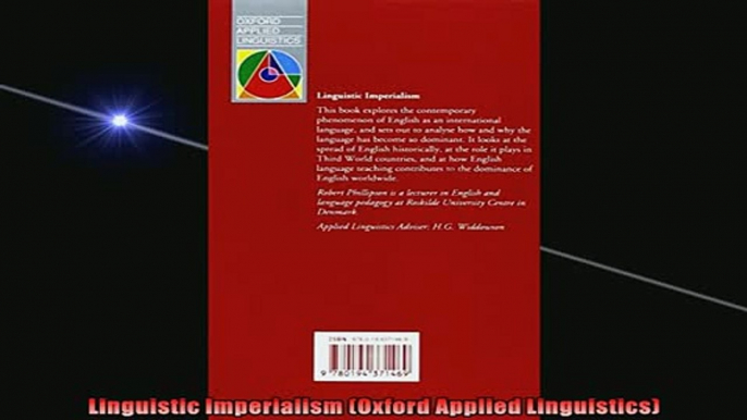 READ book  Linguistic Imperialism Oxford Applied Linguistics  BOOK ONLINE