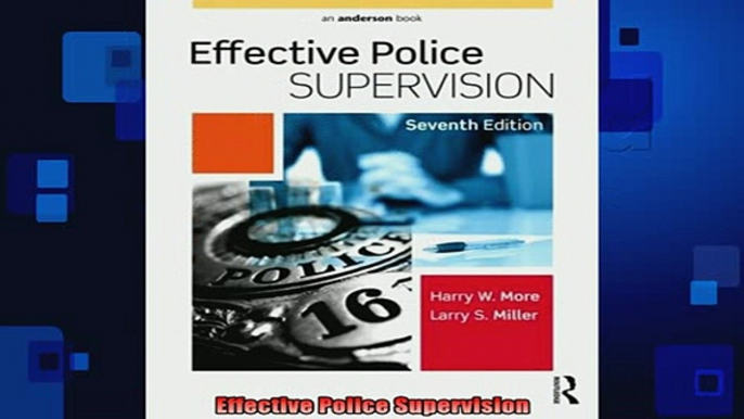 READ book  Effective Police Supervision Full Free