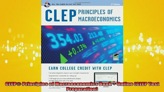 READ book  CLEP Principles of Macroeconomics Book  Online CLEP Test Preparation Full EBook