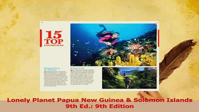 PDF  Lonely Planet Papua New Guinea  Solomon Islands 9th Ed 9th Edition Download Online