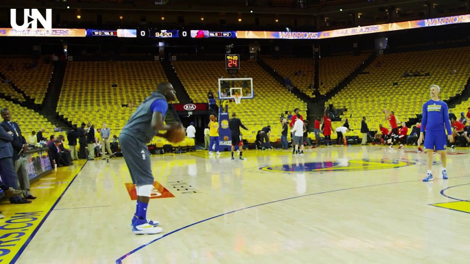 TROPHIES Draymond Green After Warriors' Game 1 Win vs. Trail Blazers