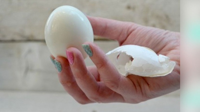 How to Quickly Peel a Boiled Egg in a Glass of Water