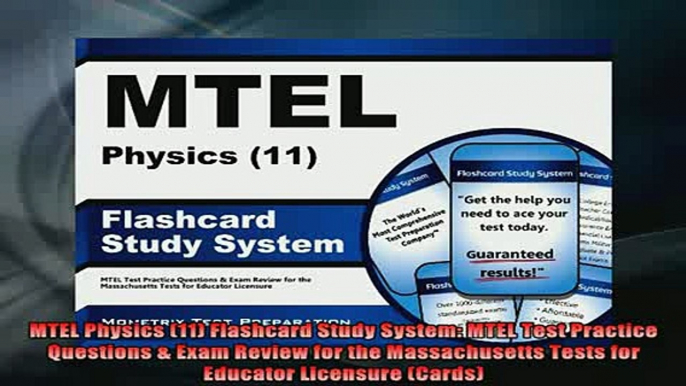 READ FREE FULL EBOOK DOWNLOAD  MTEL Physics 11 Flashcard Study System MTEL Test Practice Questions  Exam Review for Full Ebook Online Free