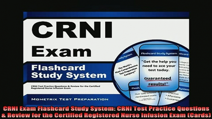 READ book  CRNI Exam Flashcard Study System CRNI Test Practice Questions  Review for the Certified Full EBook