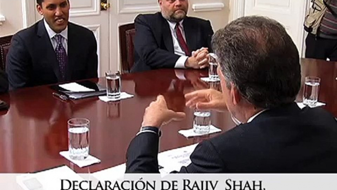 Declaración de Rajiv Shah, Administrador de Usaid - 29 de abril de 2013