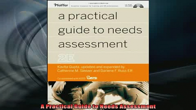 READ book  A Practical Guide to Needs Assessment Full EBook