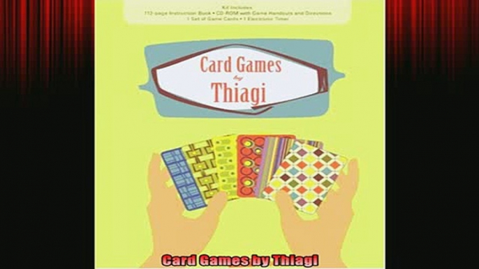 READ book  Card Games by Thiagi Free Online