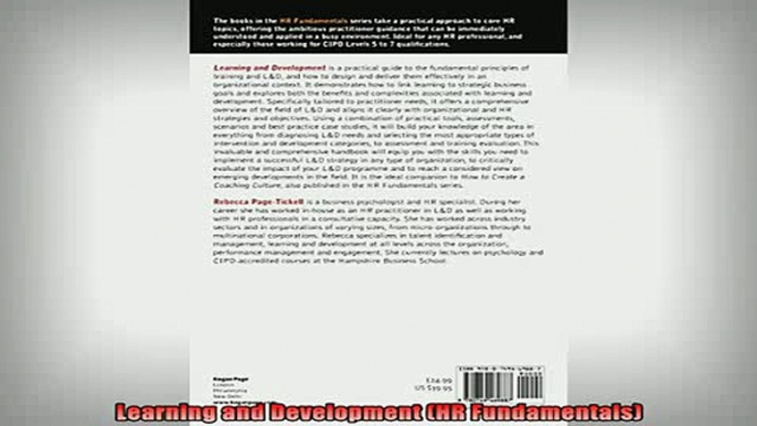 READ book  Learning and Development HR Fundamentals Full EBook