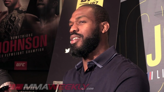 Jon Jones Has His Doubts About Daniel Cormiers Injury (UFC 197 Media Day)