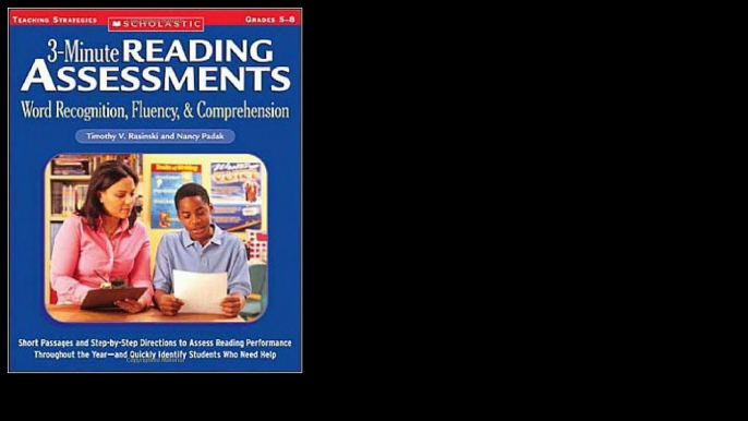 3-Minute Reading Assessments: Word Recognition, Fluency, and Comprehension: Grades 5-8 by Nancy Padak