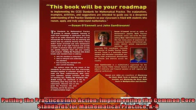 Free PDF Downlaod  Putting the Practices Into Action Implementing the Common Core Standards for Mathematical  FREE BOOOK ONLINE