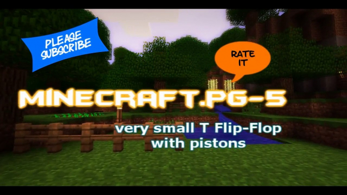 muy pequeño T Flip-Flop con pistones de Minecraft