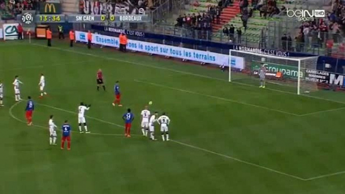 Andy Delort Penalty Goal HD - Caen 1-0 Bordeaux - 14-05-2016