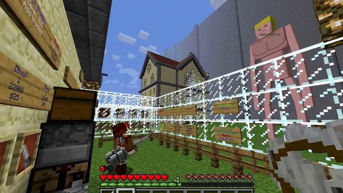 "Attack On Titan" Minecraft - Controls & Demonstration