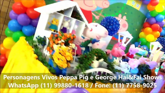 Peppa Pig e George HaiFai Festas Personagens vivos Contrate