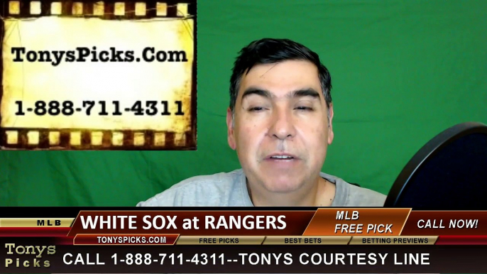 Chicago White Sox vs. Texas Rangers Pick Prediction MLB Baseball Odds Preview 5-9-2016.