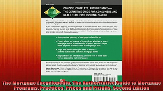 READ book  The Mortgage Encyclopedia The Authoritative Guide to Mortgage Programs Practices Prices Online Free