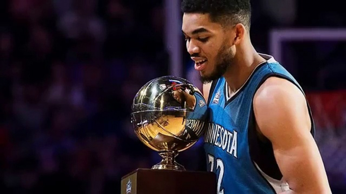 WATCH Minnesota Timberwolves center Karl-Anthony Towns voted the NBA's Rookie of the Year