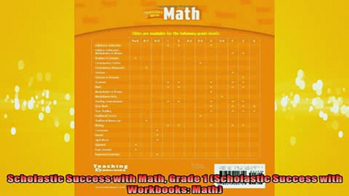 EBOOK ONLINE  Scholastic Success with Math Grade 1 Scholastic Success with Workbooks Math  DOWNLOAD ONLINE