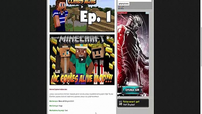 Minecraft Comes Alive Mod Nasıl Yüklenir?/Efsane Oyuncu