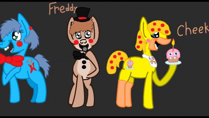my little pony and five nights at freddys