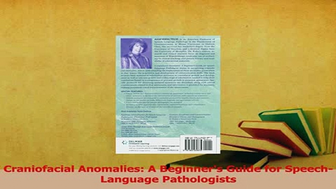 Read  Craniofacial Anomalies A Beginners Guide for SpeechLanguage Pathologists Ebook Free