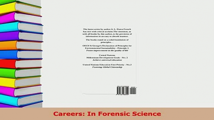 Read  Careers In Forensic Science Ebook Free