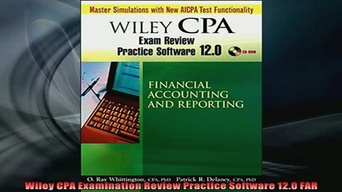 FAVORIT BOOK   Wiley CPA Examination Review Practice Software 120 FAR  FREE BOOOK ONLINE