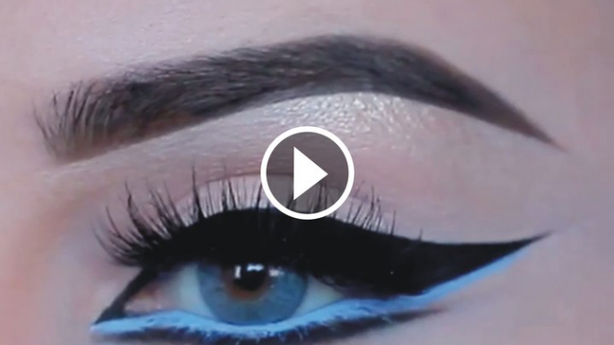 Easy tutorial with blue liner , pleasure watching dears