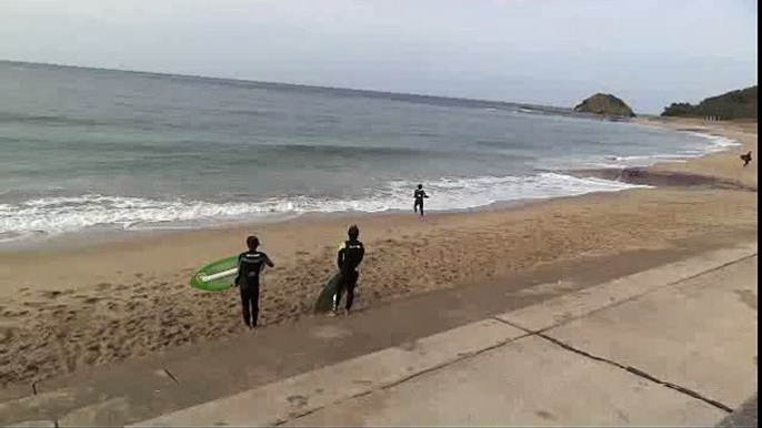 サーフィン（志賀ノ島・勝馬海岸）　2012年12月26日