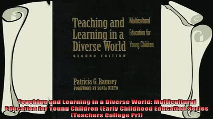 new book  Teaching and Learning in a Diverse World Multicultural Education for Young Children