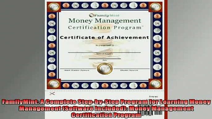 FREE DOWNLOAD  FamilyMint A Complete StepbyStep Program for Learning Money Management Software  FREE BOOOK ONLINE